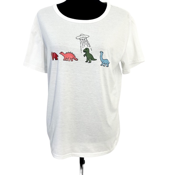 SHEIN Dinosaur Graphic Short-Sleeve T-Shirt - Picture 2 of 5